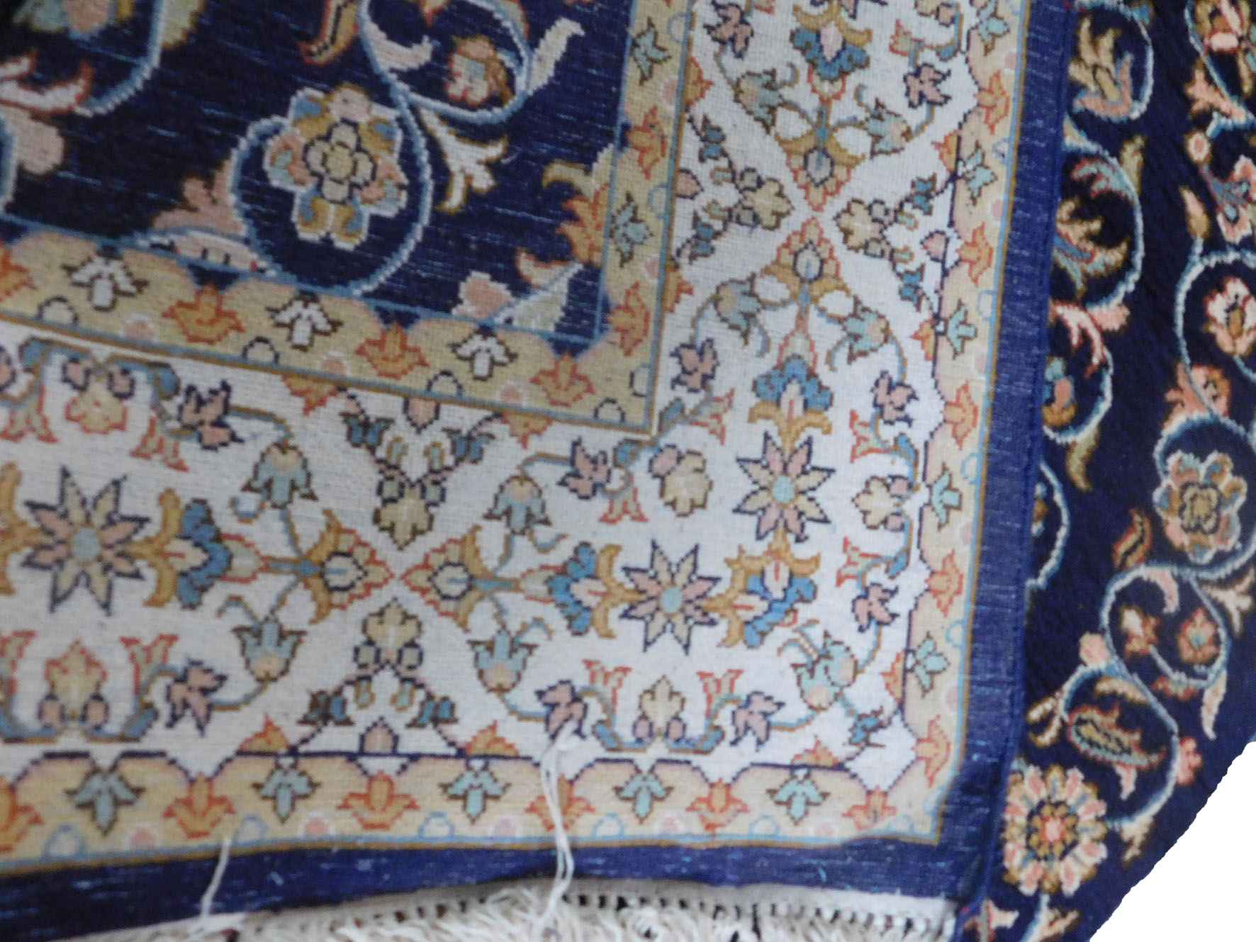  Size 2.5x 10  feet's Hand-made Carpet(Silk on Silk) (KE 29)