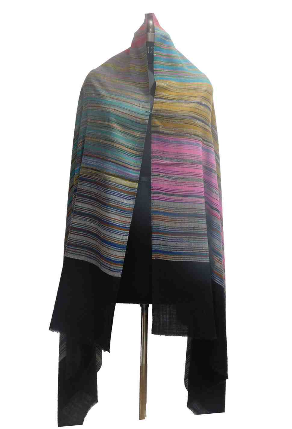 Pashmina-shawl-with-strips (KE 13)