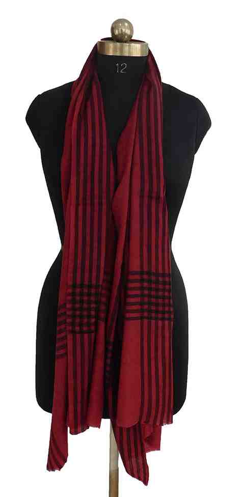 Pashmina-stole-with-strips (KE 22)