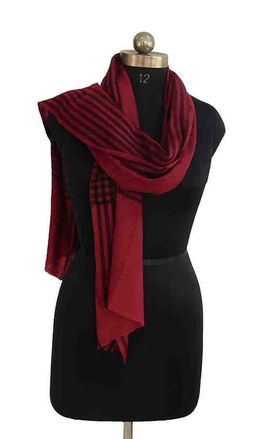 Pashmina-stole-with-strips (KE 22)