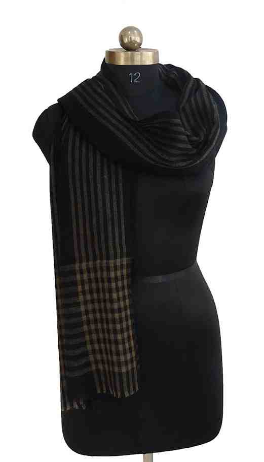 Pashmina-stole- with-strips (KE 23)