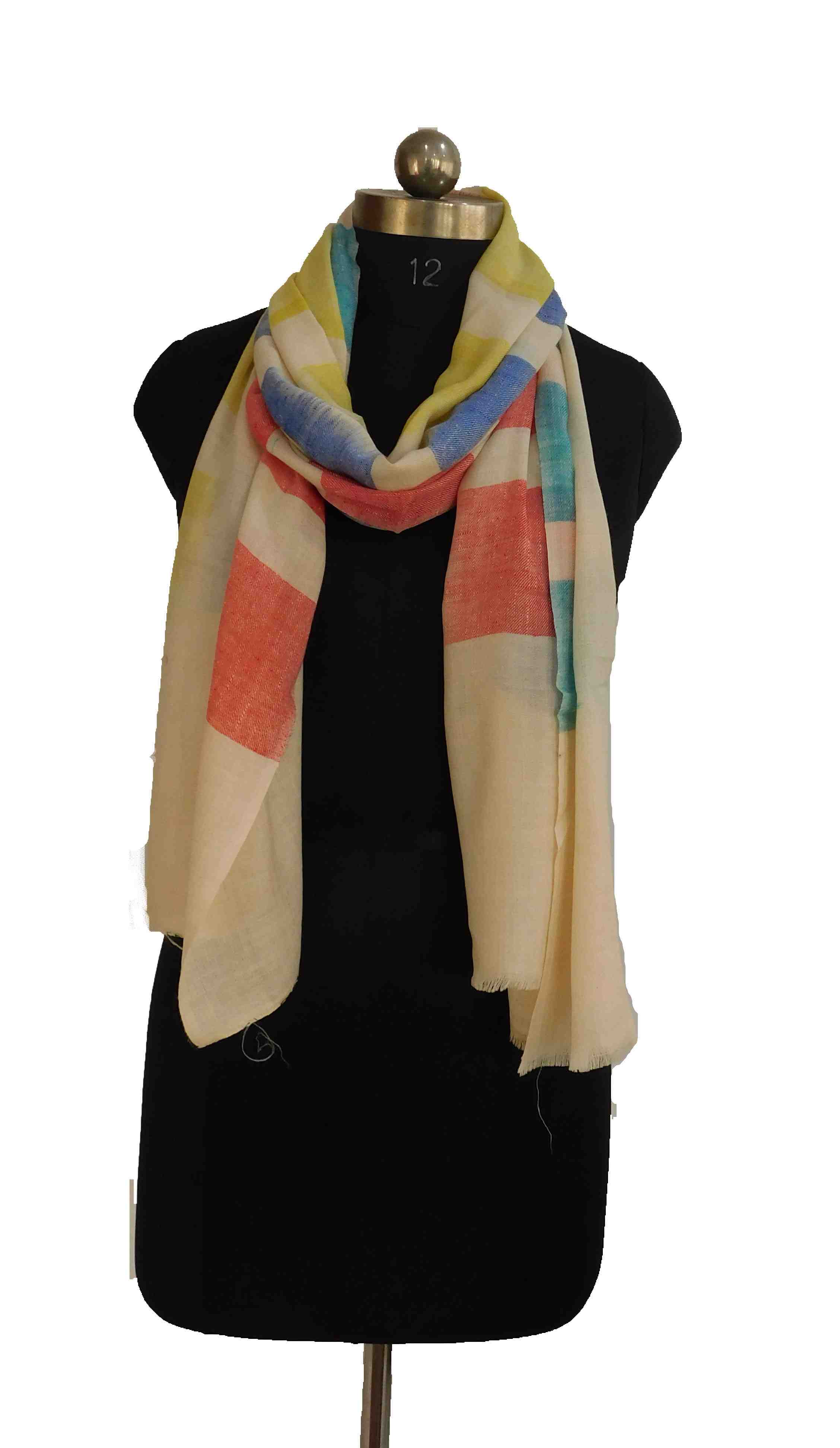 Pashmina-stole-with-strips (KE 34)