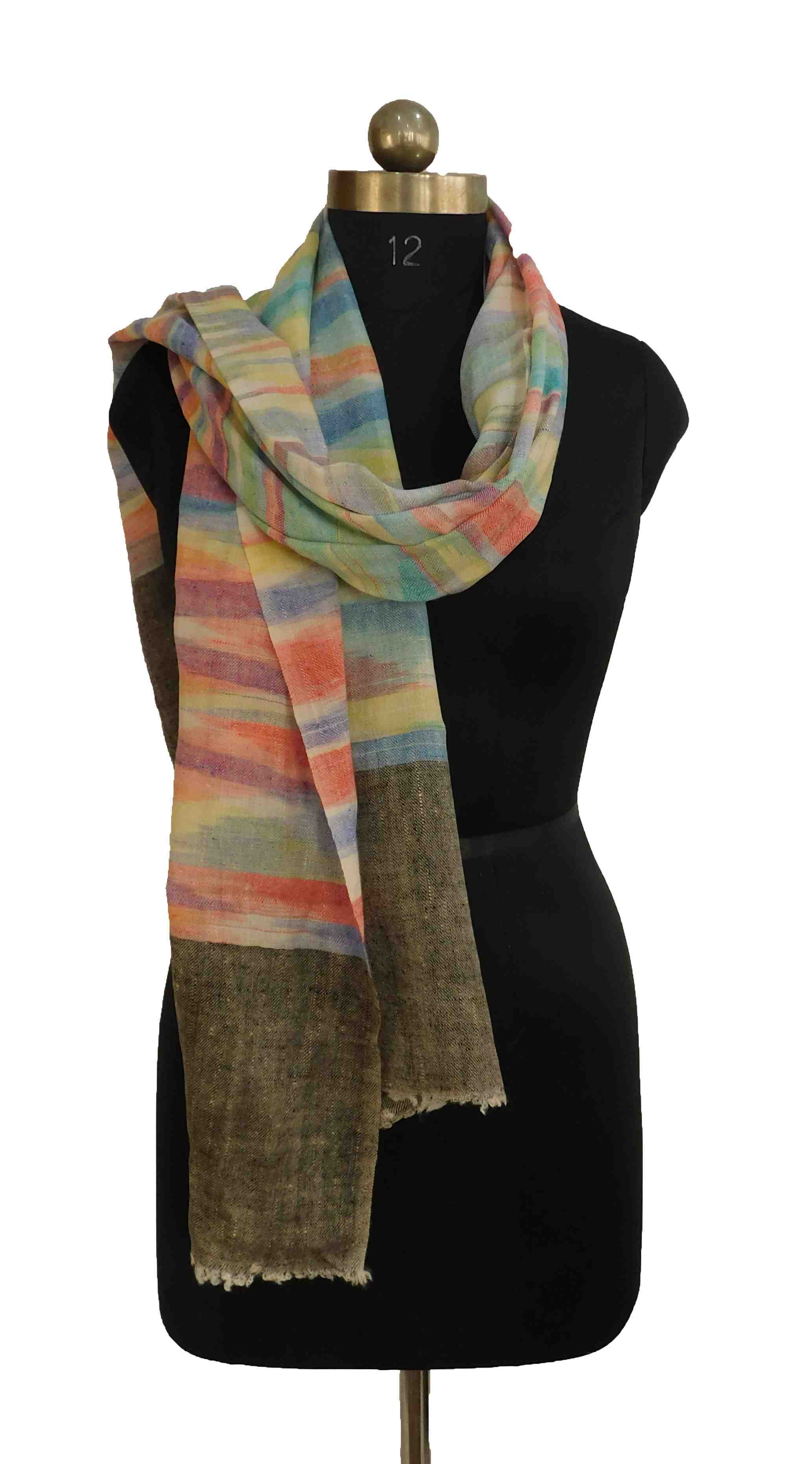 Pashmina-stole-with-strips (KE 35)