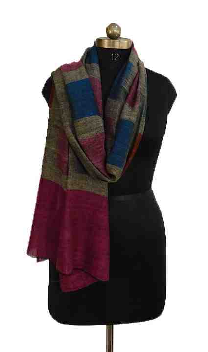 Pashmina-stole-with-strips (KE 38)