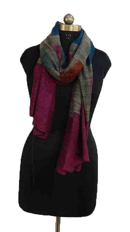 Pashmina-stole-with-strips (KE 38)