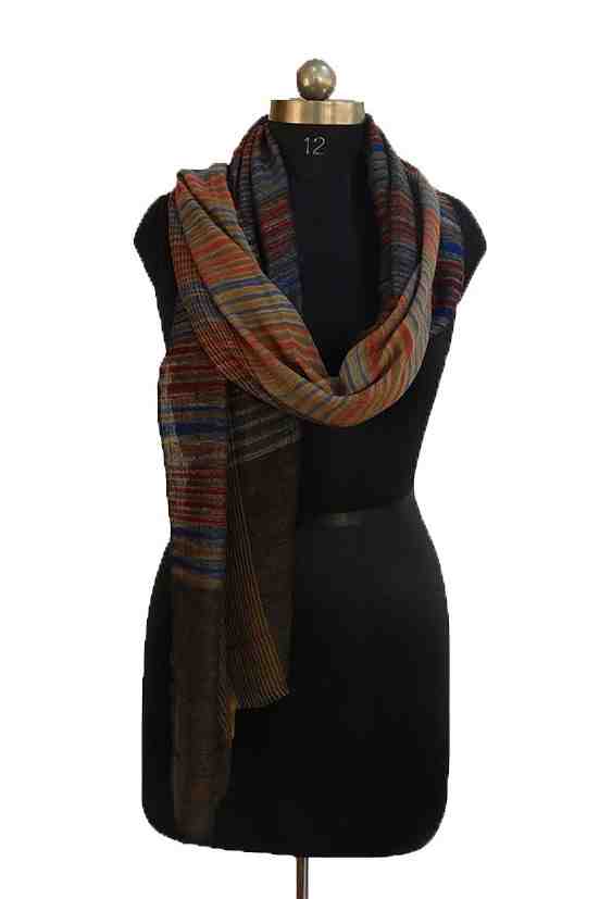 Pashmina-stole-with-strips (KE 45)