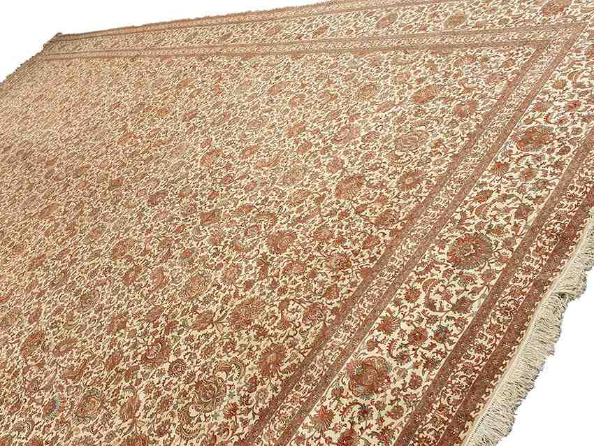 Size 15x25  feet's Hand-made Carpet((Silk-Weave-Silk-base) (KE-52)