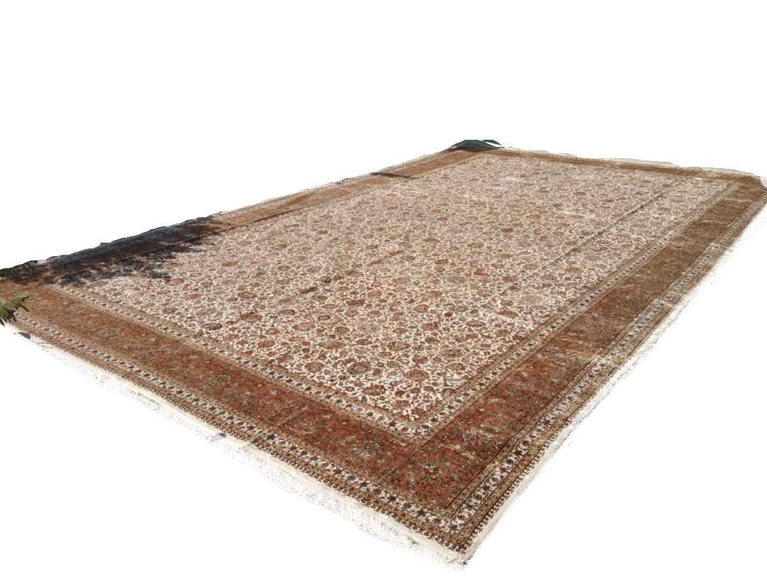 Size 15x25  feet's Hand-made Carpet(Silk-Weave-Silk-base)-(KE-59)