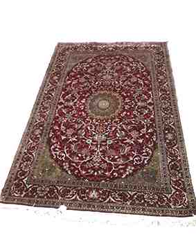 Size 4x6  feet's Hand-made Carpet Silk-Weave-Silk-base)-(KE-47)