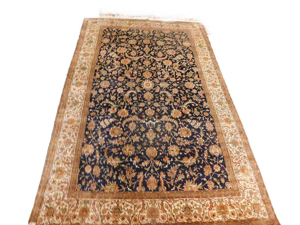 Kashmiri-Hand-Made Size 6x9 (Silk-Weave-Silk-base)-(KE-48)