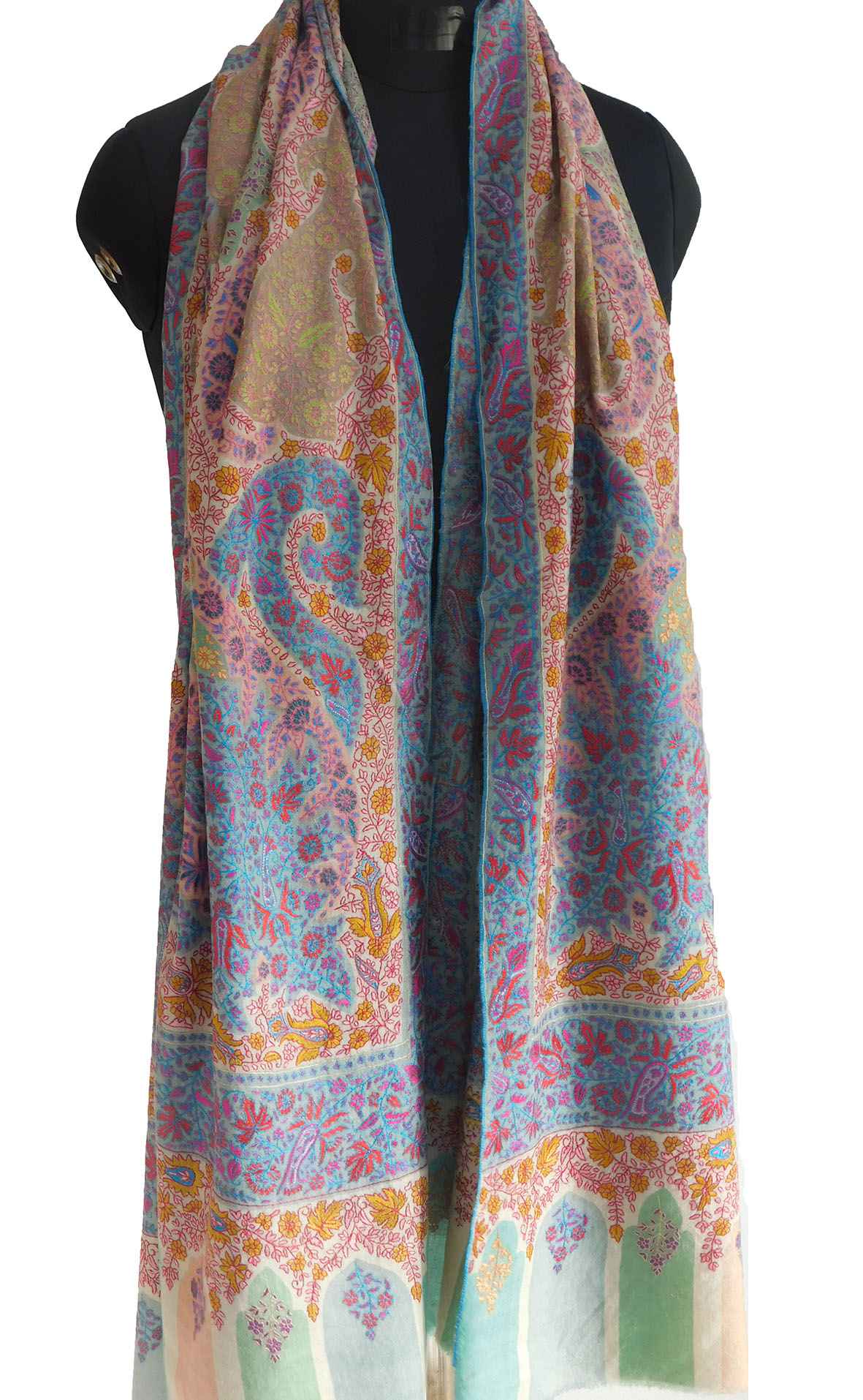 Sozni-Kalamkari-Shawl