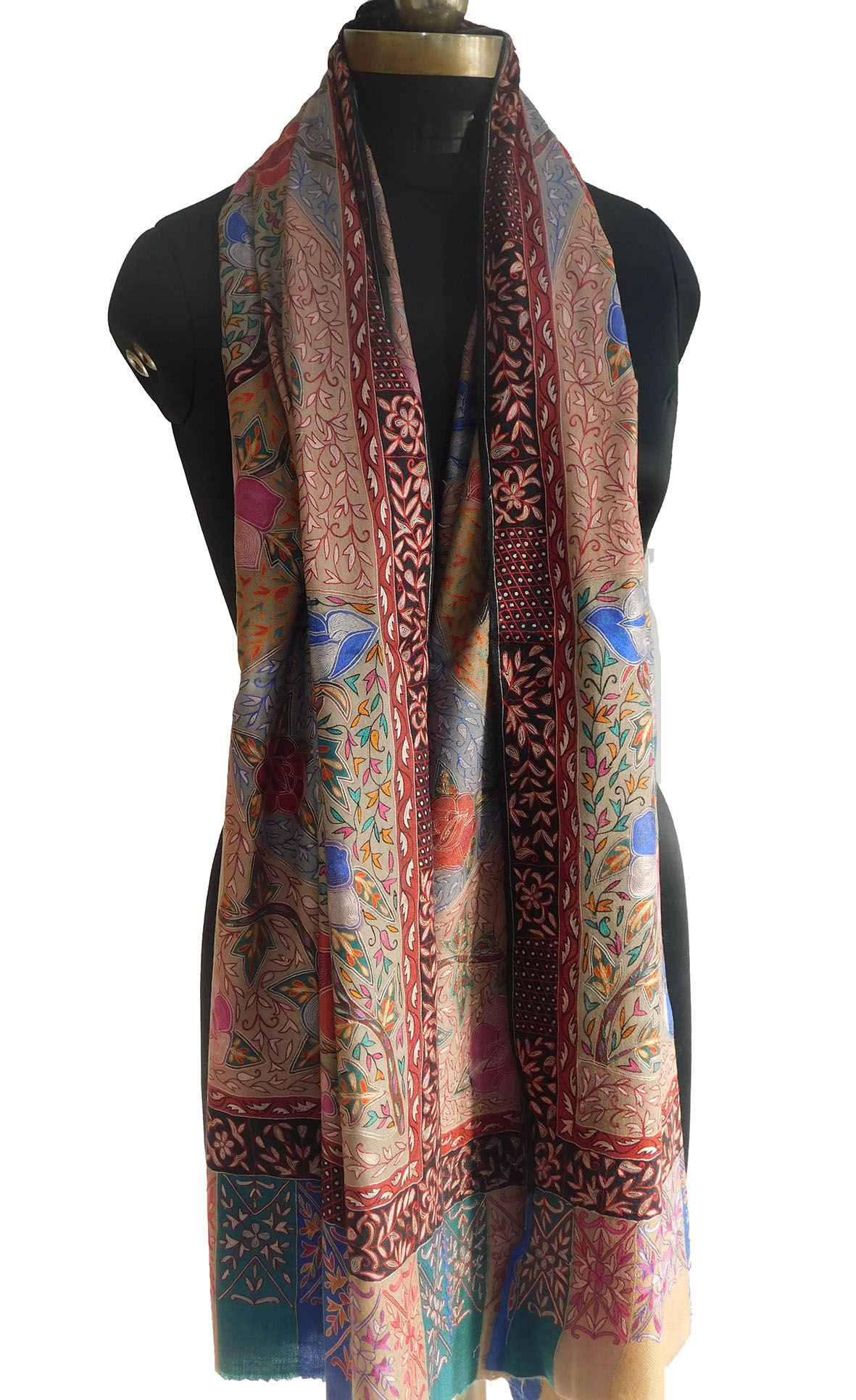 Sozni-Kalamkari-Shawl